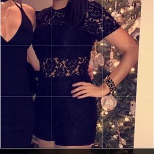 Black lace romper